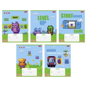 Тетрадь 12 л.клетка Hatber Пиксель Level Up