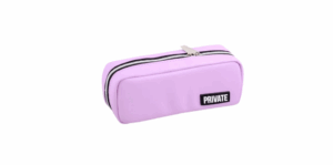Пенал на молнии deVENTE 210х90мм Private, сиреневый
