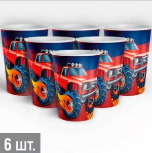 Стакан бумажный Большие гонки (6шт)