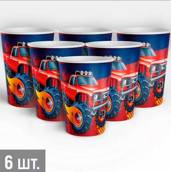 Стакан бумажный Большие гонки (6шт)
