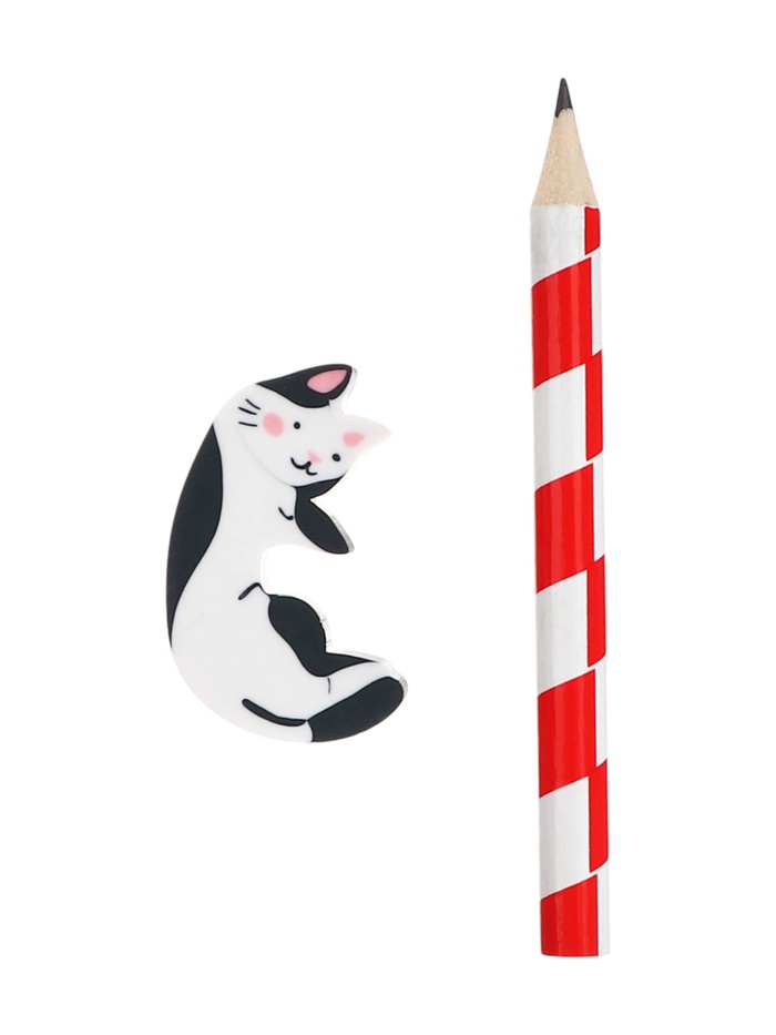 Набор канцелярских принадлежностей deVENTE Funny Cat 3предм. (карандаш, ластик. точилка)