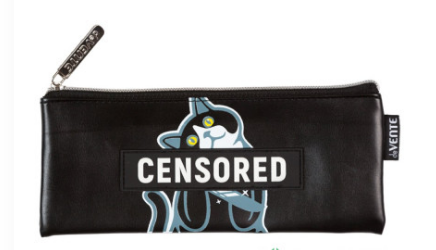 Пенал на молнии силикон 200х60мм deVENTE Panda Friend, голубой