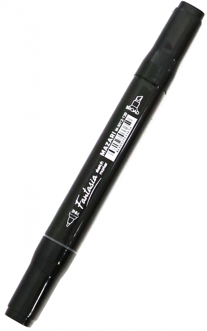 Маркер для скетчинга FANTASIA 2-стор. Black