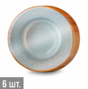 Тарелка бумажная Керамическая эстетика ( 6шт), 18см