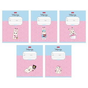 Тетрадь 12 л.клетка Hatber Милашка Банни