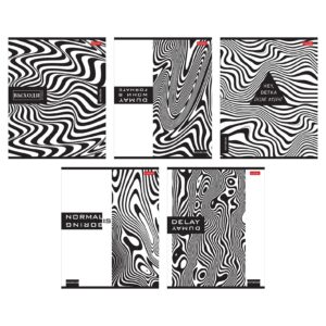 Тетрадь 48 л. клетка Hatber Monochrome, пластиковая обложка