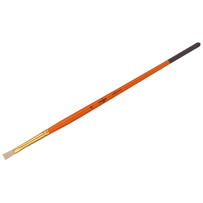 Кисть щетина № 4, ГАММА плоская