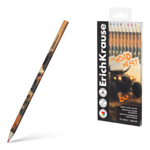 Карандаши цветные Erich Krause Road Beast 12цв.