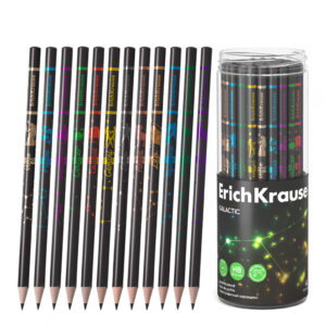 Карандаш чернографитный Erich Krause Galactic НВ, без ластика