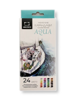 Карандаши цветные Малевичъ GrafArt Акварельные 24цв.
