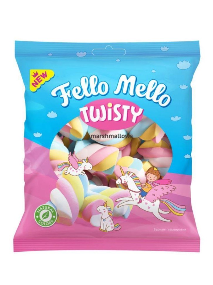 Воздушный зефир (Marshmallows) FELLO MELLO TWISTY 85г