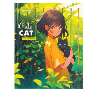 Дневник 1-11кл 7БЦ BRAUBERG Девочка и кот