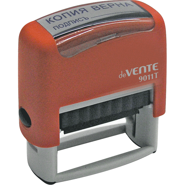 Штамп deVENTE "КОПИЯ ВЕРНА, подпись" 38х14мм