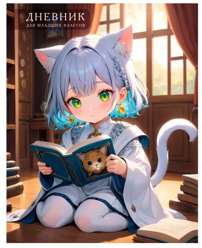 Дневник для младших кл. 7БЦ ЭКСМО Милашка с книжкой