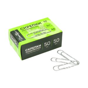 Скрепки канцелярские 50 мм 50 шт. Globus гофрированные