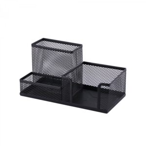 Подставка настольная Alingar 3 отделения металлическая черная
