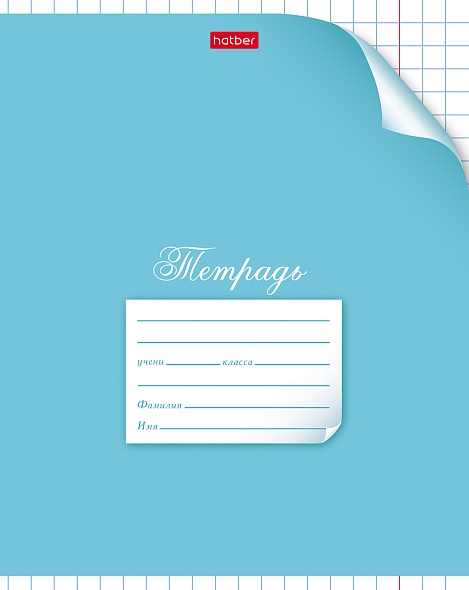 Тетрадь 12 л.клетка крупная Хатбер С уголком