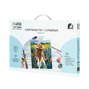 Картина по номерам на холсте ТРИ СОВЫ Люпиновое поле 30х40см