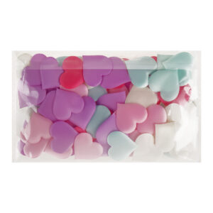 Наполнитель для подарков MESHU Bright hearts, 3см 100шт. ассорти