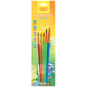 Набор кистей Мульти-Пульти 5шт.(Пони круглые 2,3,5, Белка круглые 6,8)