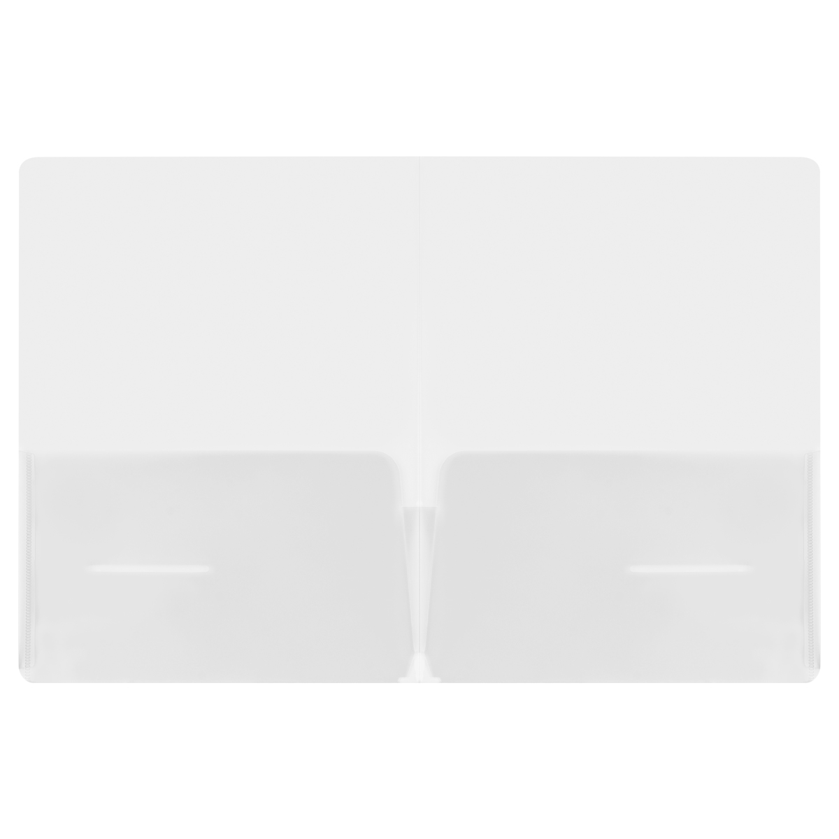 Папка-уголок А4 СТАММ 180мкм 2 внутренних кармана, прозрачная бесцветная