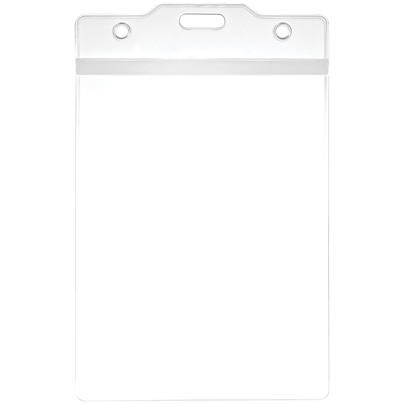 Бэдж вертикальный 95х150мм Office Space (размер вставки 90х120мм) без держателя