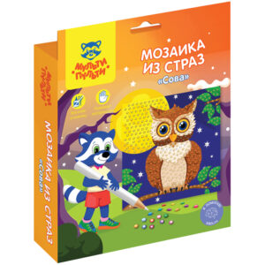 Мозаика из страз Мульти-Пульти Сова 15х15см