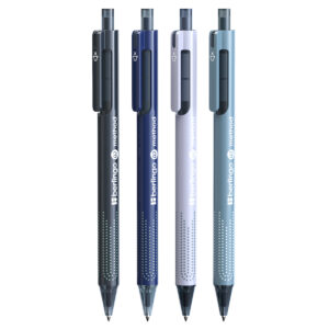 Ручка шариковая автомат. Berlingo Method синяя 0,7мм корпус ассорти