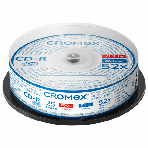 Компакт диск CD-R CROMEX 700Mb 52х