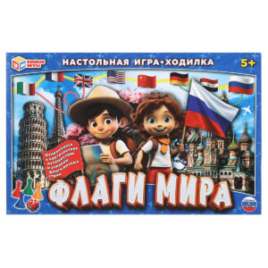 Игра настольная Умные игры Флаги мира, ходилка