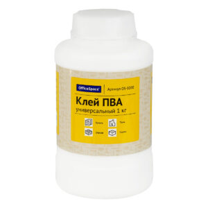 Клей ПВА 1кг OfficeSpace универсальный