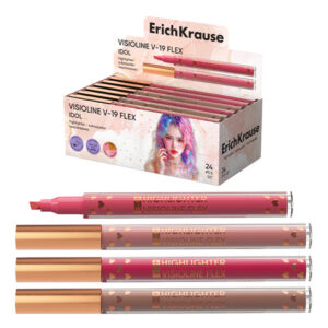 Выделитель текста ErichKrause Visioline V-19 Flex Idol, ассорти