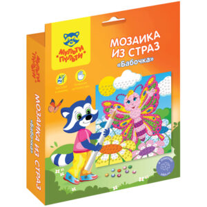 Мозаика из страз Мульти-Пульти Бабочка 15х15см