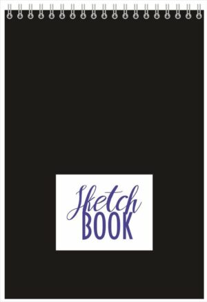 Скетчбук А5  40л  Голография Black, 100г/м, спираль