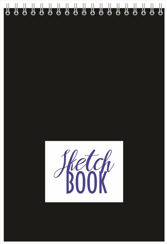 Скетчбук А5  40л  Голография Black, 100г/м, спираль