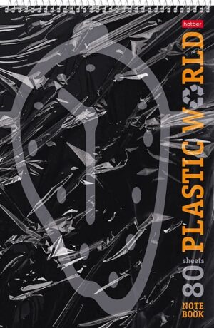 Блокнот 80л. А4 Hatber Plastic World клетка, на гребне