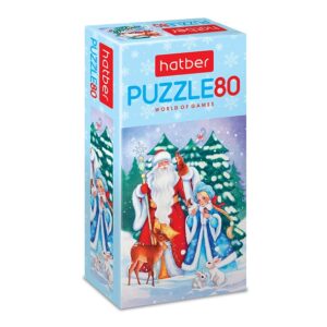 ПАЗЛЫ 80 эл. Дед Мороз и Снегурочка 165х230мм