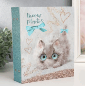 Фотоальбом 200 фото 10х15см Sweet kittens Белый котенок