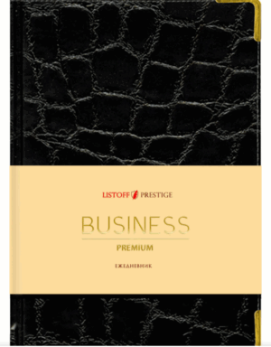 Ежедневник А5, 152л. Эксмо Grand croco Черный, недатир