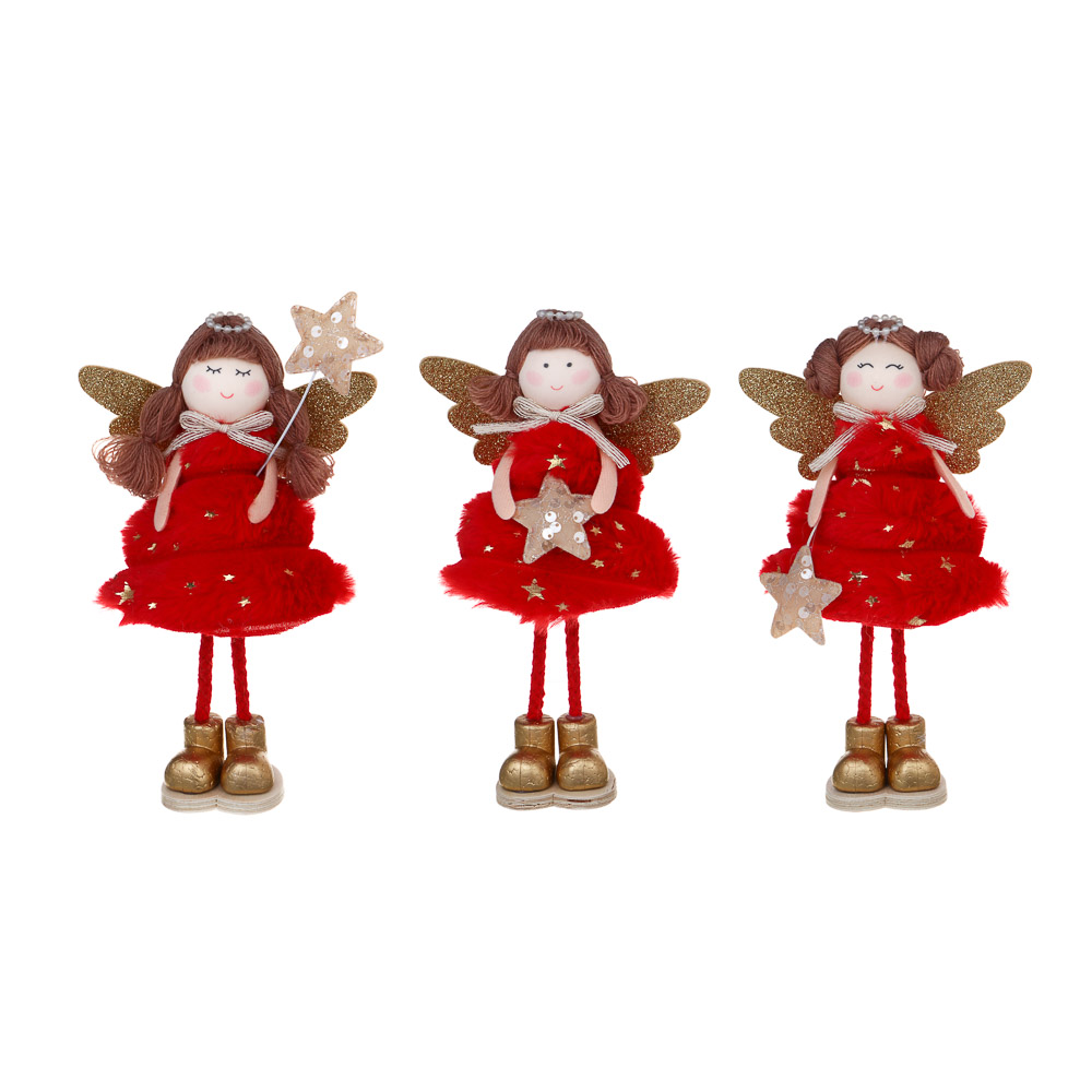 Сувенир-фигура интерьерная Ангел 21см красный