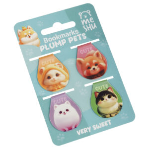Закладки магнитные (набор 4шт.)  MESHU Plum pets