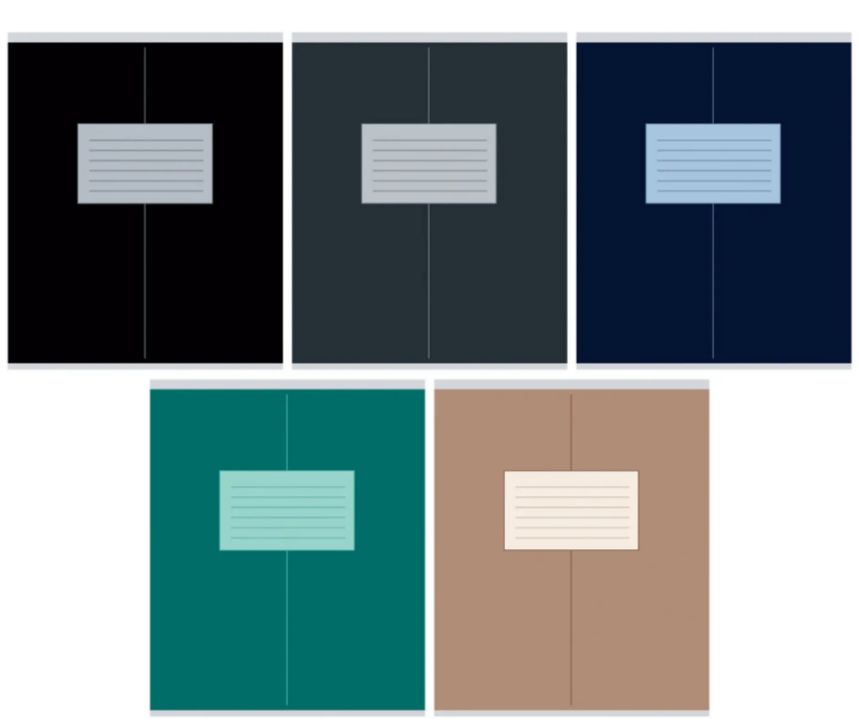 Тетрадь 18л.клетка Эксмо Dark Shades Универсальная плашка