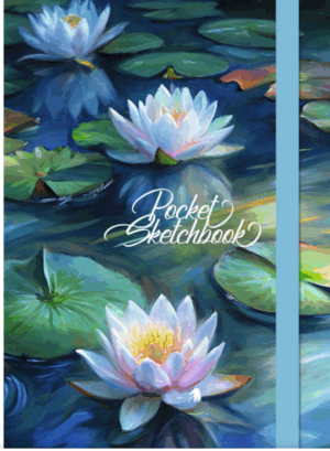 Скетчбук А6  48л Эксмо Кувшинки 7БЦ