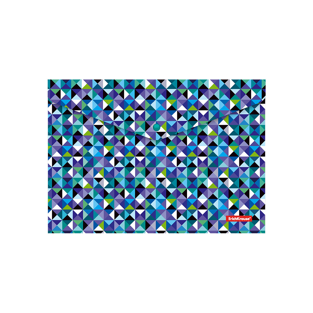 Папка-конверт на кнопке Erich Krause А4 Cubes