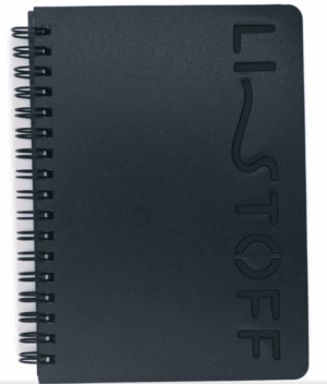 Тетрадь 80л. А6 клетка Эксмо LISTOFF STYLE 3, пластик, на гребне