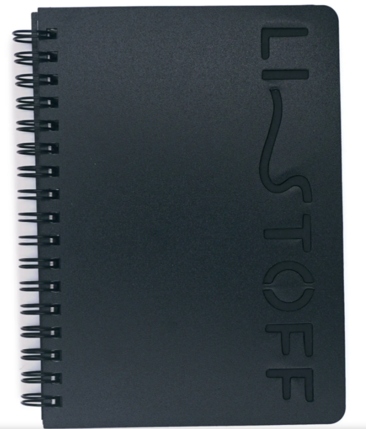 Тетрадь 80л. А6 клетка Эксмо LISTOFF STYLE 3, пластик, на гребне