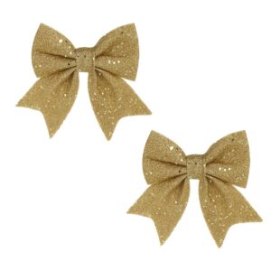 Набор бантов 11,5х13см, 2 шт золотой
