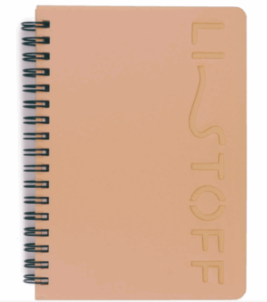 Тетрадь 80л. А6 клетка Эксмо LISTOFF STYLE 4, пластик, на гребне