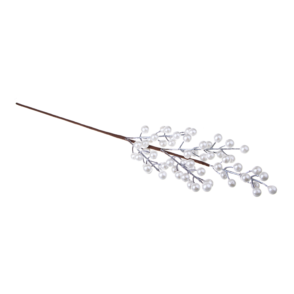 Веточка с белыми ягодами 60 см