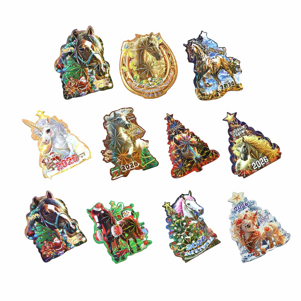 Магнит новогодний 2026 7х9см